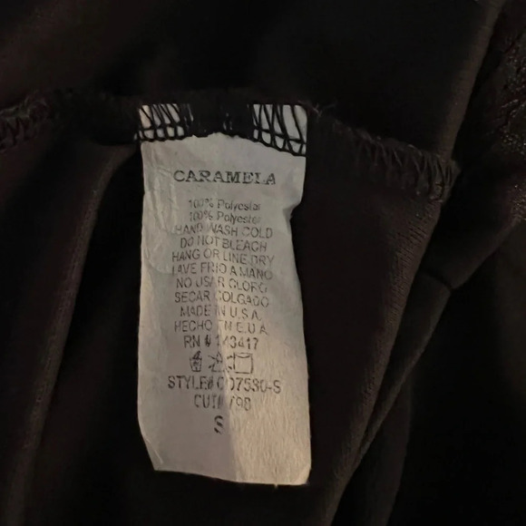 Dear Apple, Carmela, S, pleated midi spaghetti strap w/back peephole button loop - Picture 10 of 10